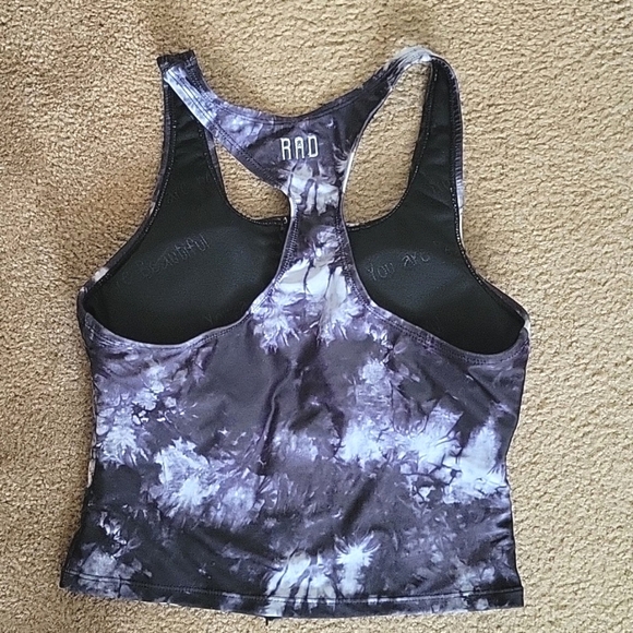 Rad Swim Allie Tie Dye Zipper Tankini Top - Size Medium - Picture 5 of 9